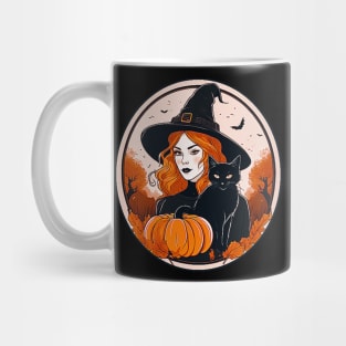 Witch With Black Cat # 3 Mug